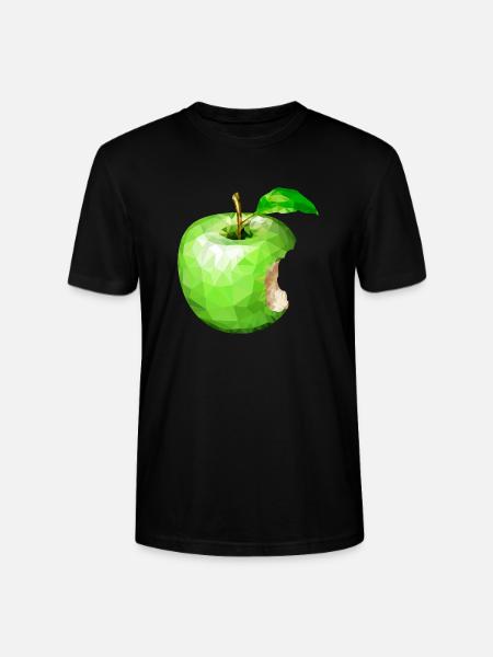 Apfel,Kunst,Obst - Stanley/Stella Unisex Bio-T-Shirt CRAFTER - Schwarz