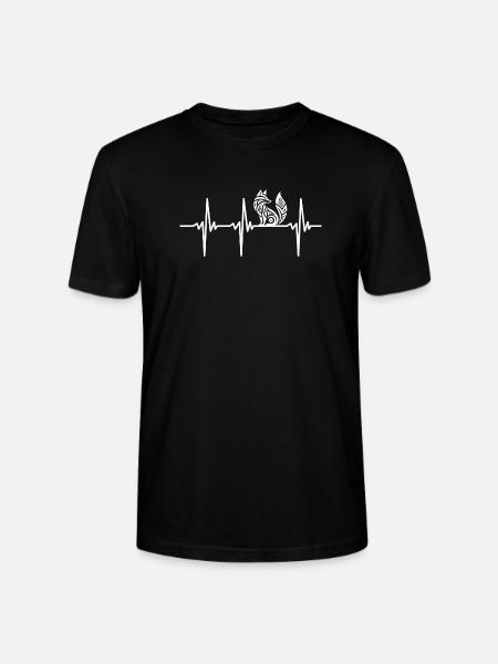 Heartbeat for cunning foxes - Stanley/Stella CRAFTER Unisex Organic T-Shirt - black