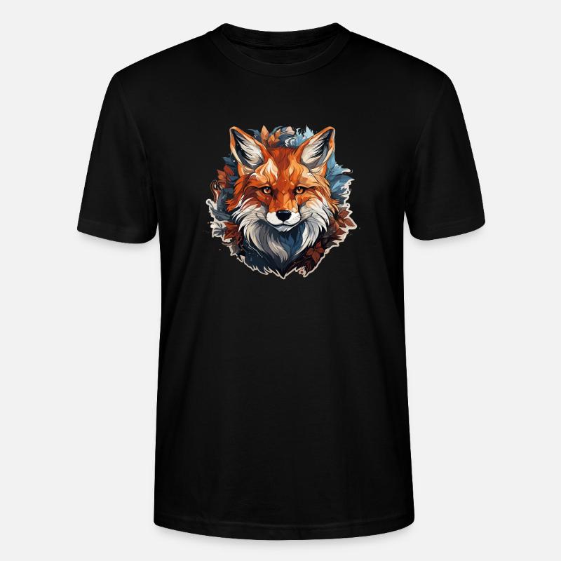 Fuchs - Illustration - Stanley/Stella Unisex Bio-T-Shirt CRAFTER - Schwarz