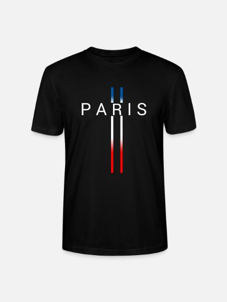 FRANCE - Stanley/Stella CRAFTER Unisex Organic T-Shirt - black