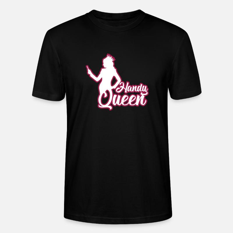 TELEFON KOMÓRKOWY - Ekologiczna koszulka typu unisex Stanley/Stella CRAFTER - czarny