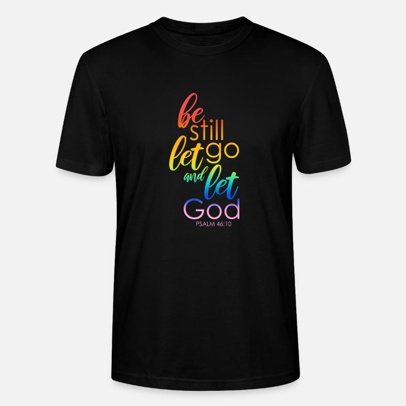Gott Jünger Bibelvers Geschenk - Stanley/Stella Unisex Bio-T-Shirt CRAFTER - Schwarz