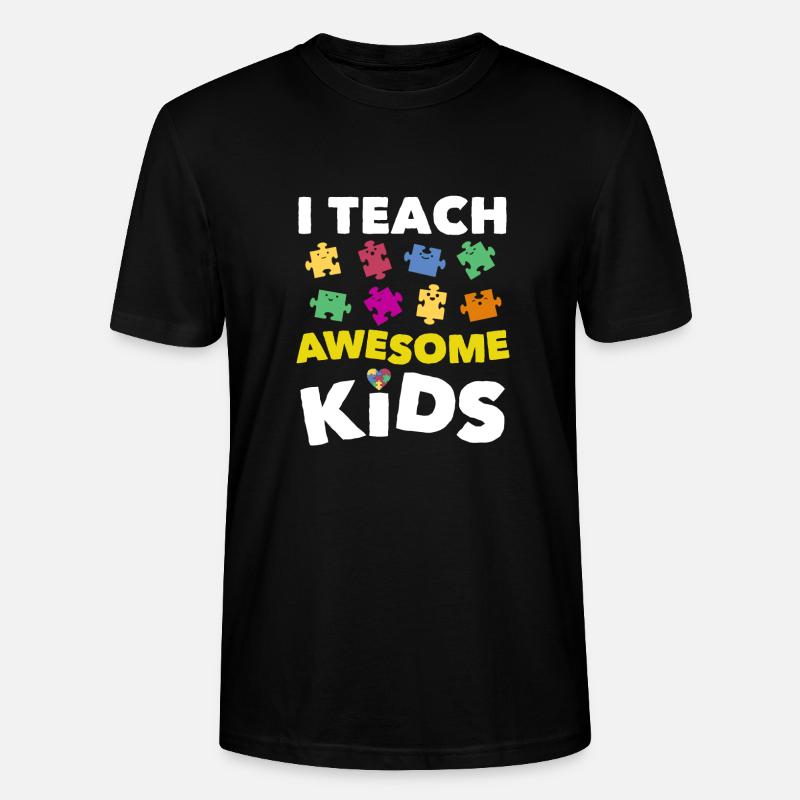Professeur d'autisme - T-shirt bio CRAFTER Stanley Stella Unisexe - noir