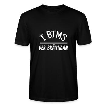 Je bim le mari - T-shirt bio CRAFTER Stanley Stella Unisexe - noir - Devant - Alina (178cm) & Michal (187cm)