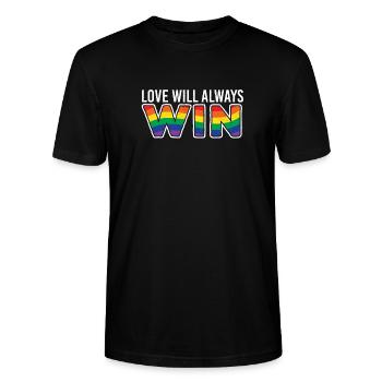 lgBT - Stanley/Stella Unisex Bio-T-Shirt CRAFTER - Schwarz - Vorne - Alina (178cm) & Michal (187cm)