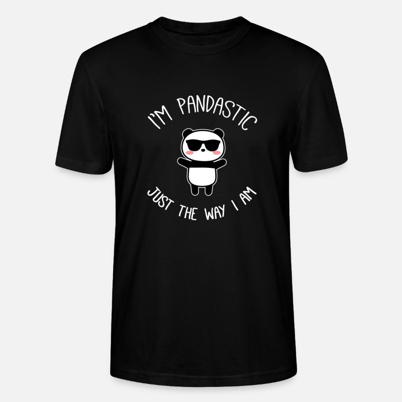 Panda - Stanley/Stella Unisex Bio-T-Shirt CRAFTER - Schwarz