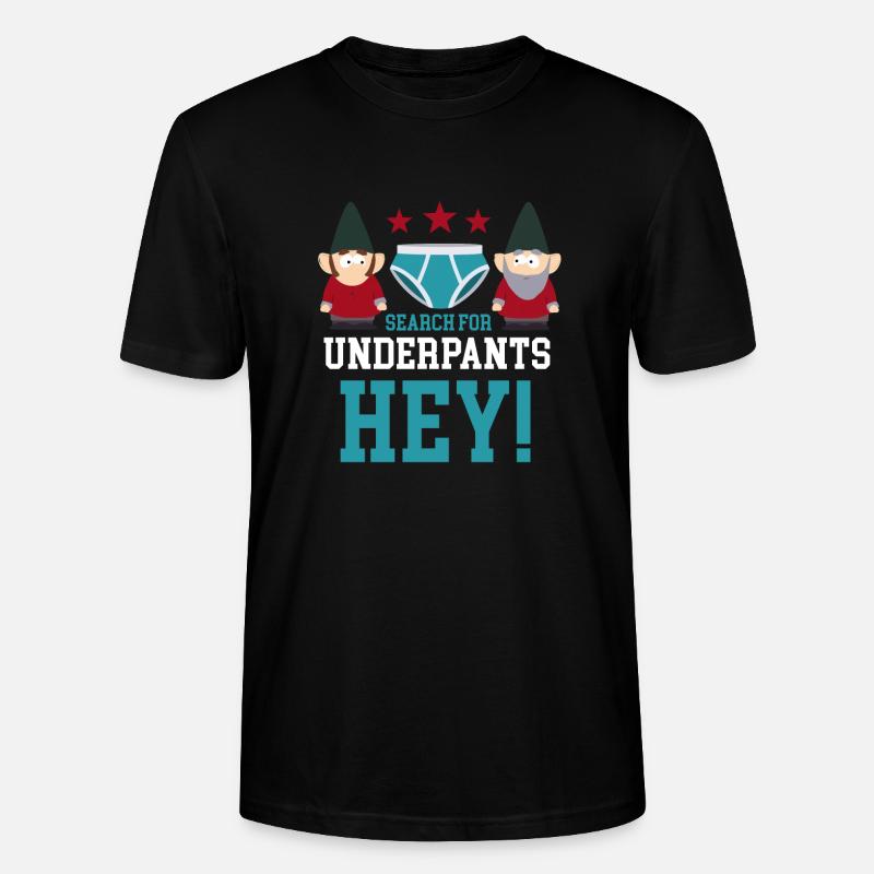 Search for underpants hey! - Stanley/Stella Unisex Bio-T-Shirt CRAFTER - Schwarz
