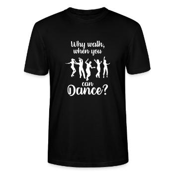 To dance - Stanley/Stella CRAFTER Unisex Organic T-Shirt - black - Front - Alina (178cm) & Michal (187cm)