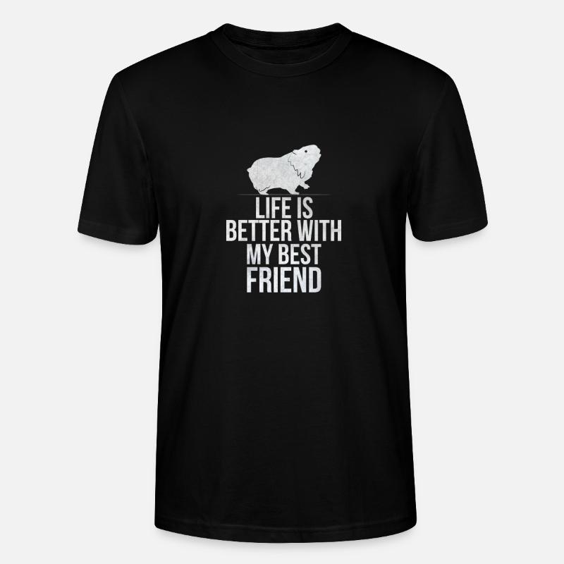 cochon de Guinée - T-shirt bio CRAFTER Stanley Stella Unisexe - noir