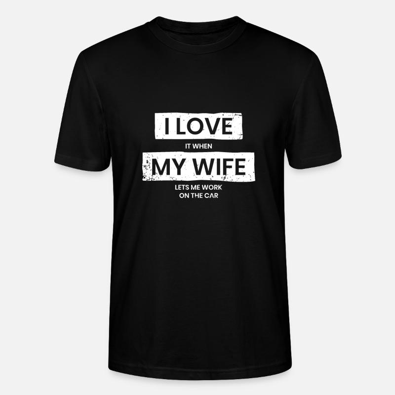 Mariage voiture - T-shirt bio CRAFTER Stanley Stella Unisexe - noir