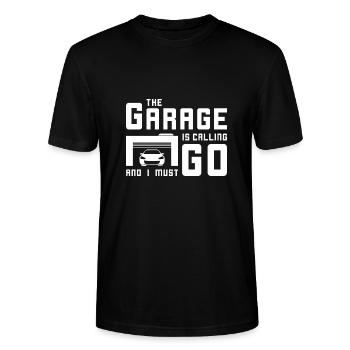 automobile - Stanley/Stella CRAFTER Unisex Organic T-Shirt - black - Front - Alina (178cm) & Michal (187cm)