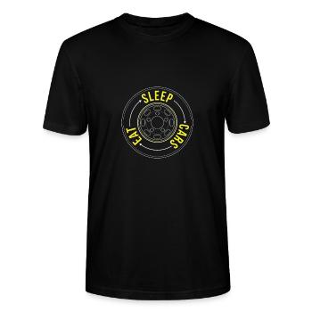car - Stanley/Stella CRAFTER Unisex Organic T-Shirt - black - Front - Alina (178cm) & Michal (187cm)