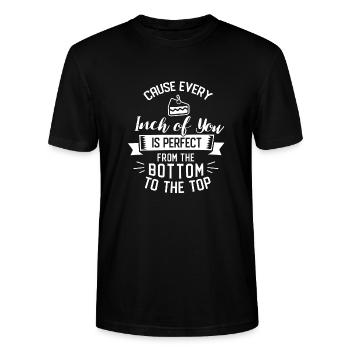 Kuchen - Stanley/Stella Unisex Bio-T-Shirt CRAFTER - Schwarz - Vorne - Alina (178cm) & Michal (187cm)