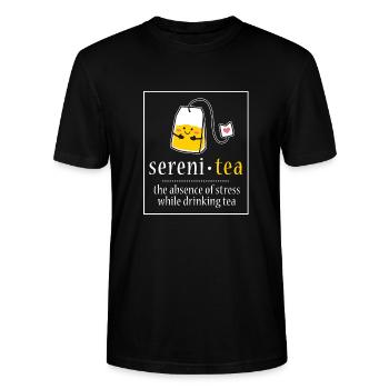 tee - Stanley/Stella Unisex Bio-T-Shirt CRAFTER - Schwarz - Vorne - Alina (178cm) & Michal (187cm)