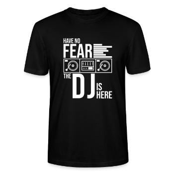 dj - T-shirt bio CRAFTER Stanley Stella Unisexe - noir - Devant - Alina (178cm) & Michal (187cm)