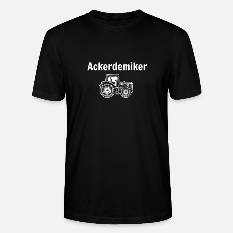 Ackerdemiker Traktor Bio Bauer Gülle Mann Jungs - Stanley/Stella Unisex Bio-T-Shirt CRAFTER - Schwarz