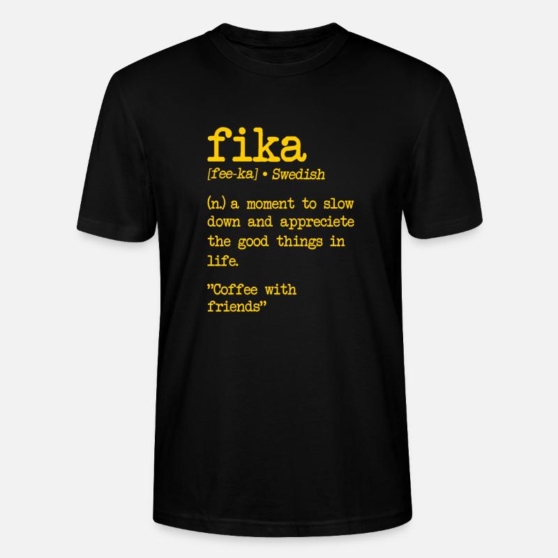Sweden Sverige Scandinavia - Stanley/Stella Unisex Bio-T-Shirt CRAFTER - Schwarz
