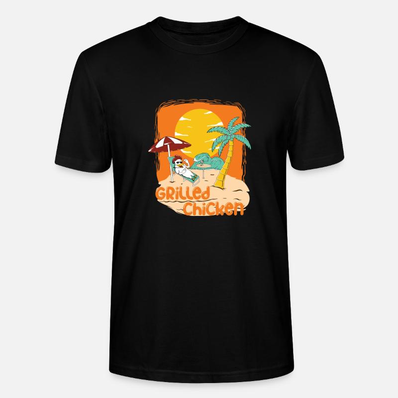 Grilled Chicken - Stanley/Stella Unisex Bio-T-Shirt CRAFTER - Schwarz