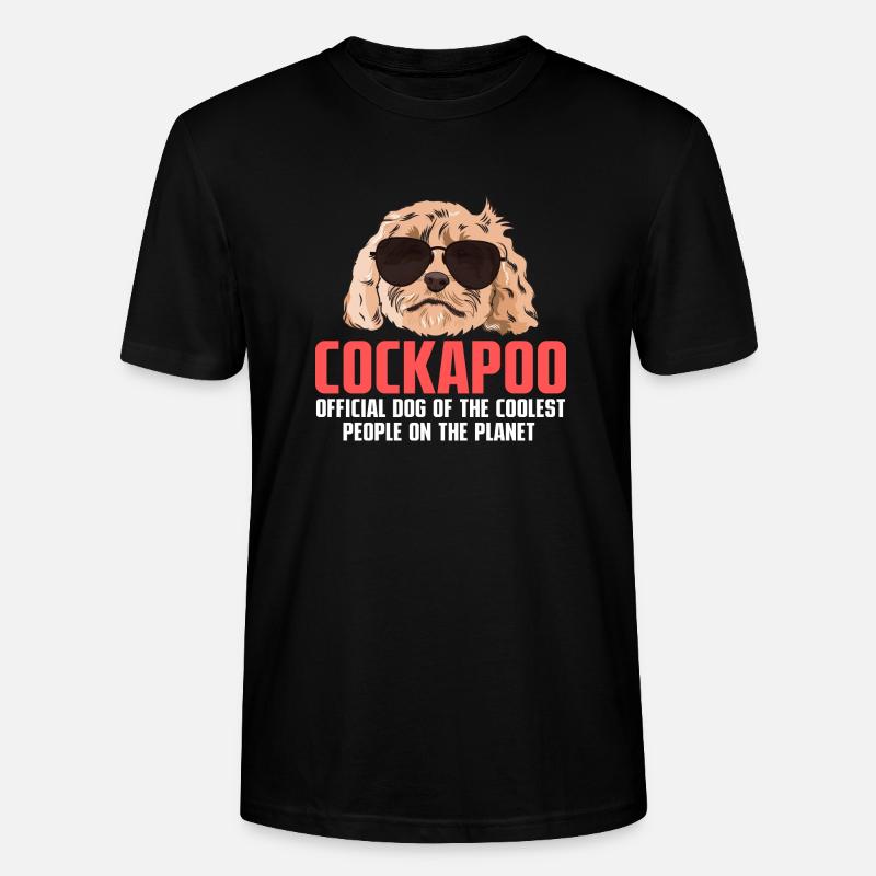 Cockapoo Chien - T-shirt bio CRAFTER Stanley Stella Unisexe - noir