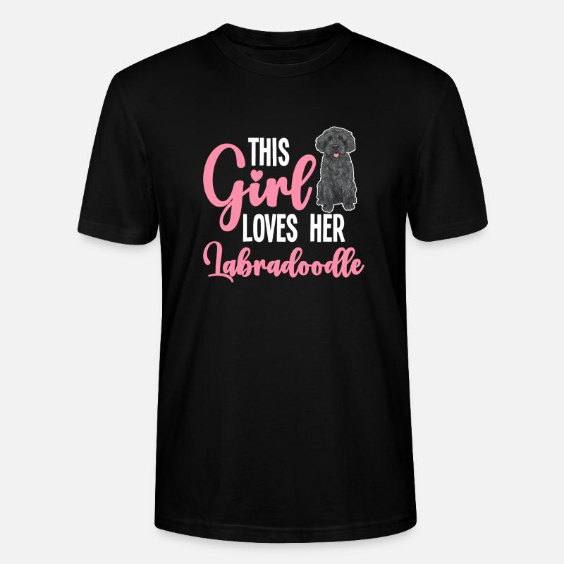 Labradoodle Hund - Stanley/Stella Unisex Bio-T-Shirt CRAFTER - Schwarz