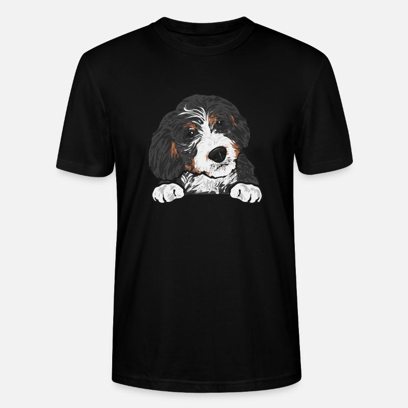 Cadeau pour chien Bernedoodle - T-shirt bio CRAFTER Stanley Stella Unisexe - noir