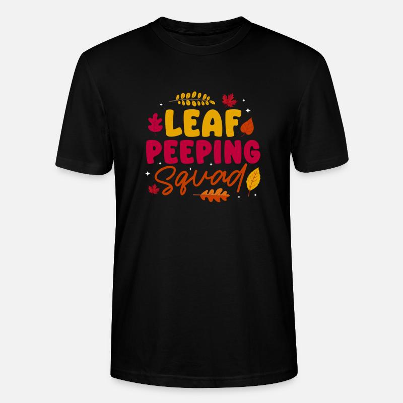 Leaf Peeping Squad Autumn Leaf Peeper - T-shirt bio CRAFTER Stanley Stella Unisexe - noir