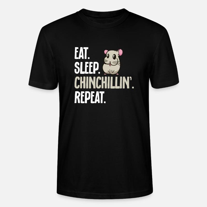 Chinchilla - Stanley/Stella Unisex Bio-T-Shirt CRAFTER - Schwarz