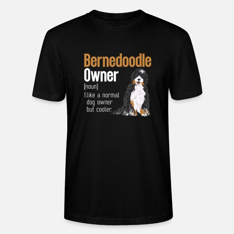 Chien Bernedoodle - T-shirt bio CRAFTER Stanley Stella Unisexe - noir