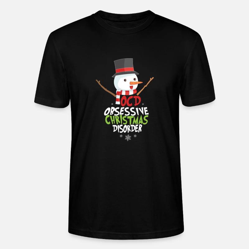 OCD: Noël - T-shirt bio CRAFTER Stanley Stella Unisexe - noir