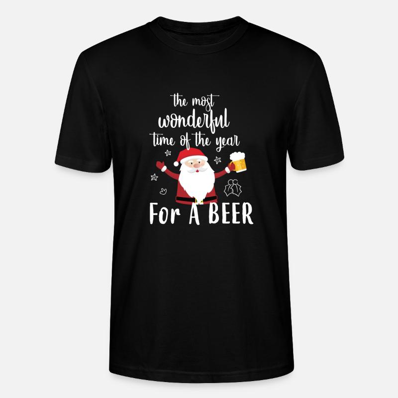 Christmas Beer - Stanley/Stella Unisex Bio-T-Shirt CRAFTER - Schwarz