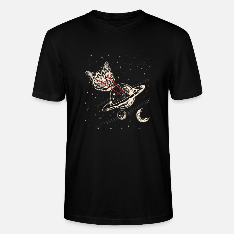 LASER CAT - Stanley/Stella Unisex Bio-T-Shirt CRAFTER - Schwarz