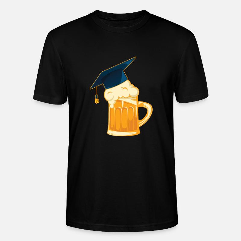 Maßkrug Abschluss Doktorhut - Stanley/Stella Unisex Bio-T-Shirt CRAFTER - Schwarz