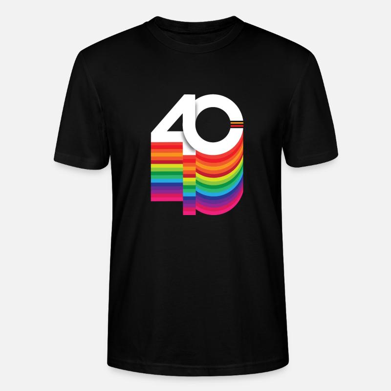 40 ans "anniversaire" - T-shirt bio CRAFTER Stanley Stella Unisexe - noir