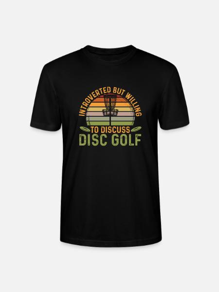 Discgolf Disc Golf Frisbee - Stanley/Stella CRAFTER Unisex Organic T-Shirt - black