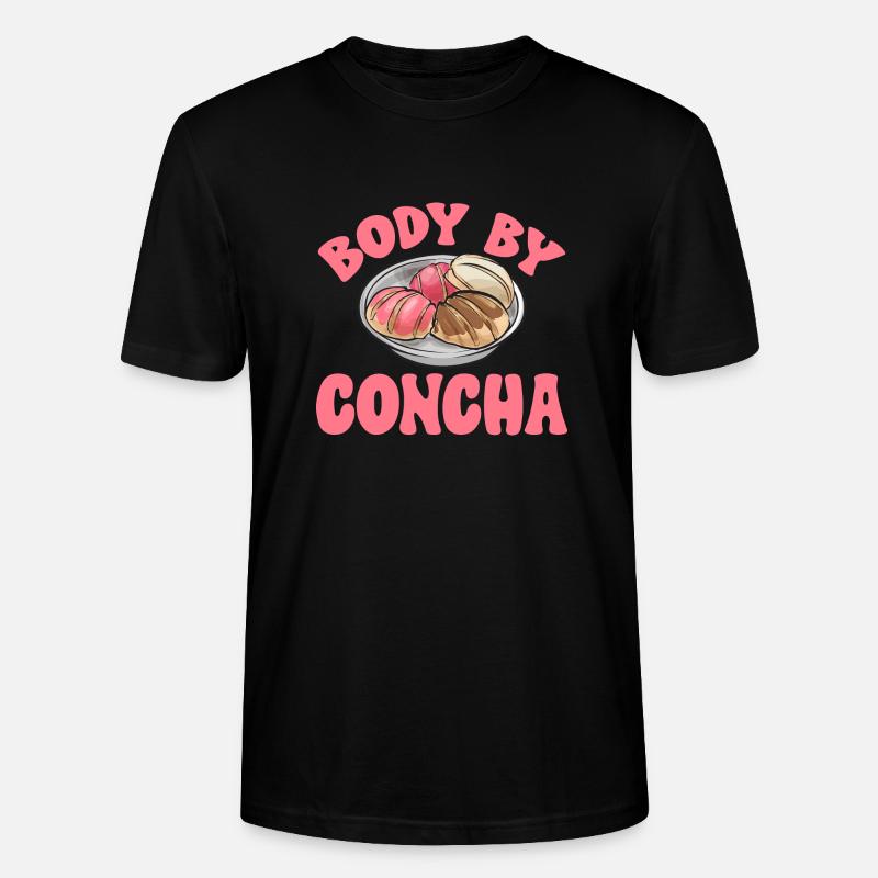 Concha Hispanic Mexican Pan Dulce - Stanley/Stella CRAFTER Unisex Organic T-Shirt - black