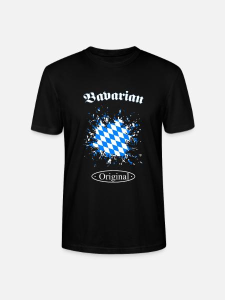 Bayern - Bavaria - Stanley/Stella Unisex Bio-T-Shirt CRAFTER - Schwarz