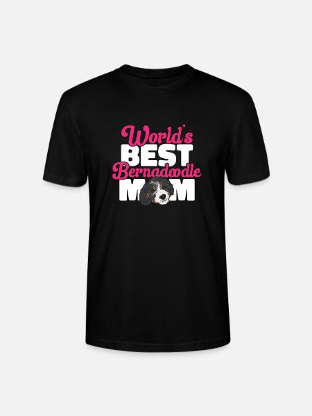 Bernedoodle Dog - Stanley/Stella CRAFTER Unisex Organic T-Shirt - black