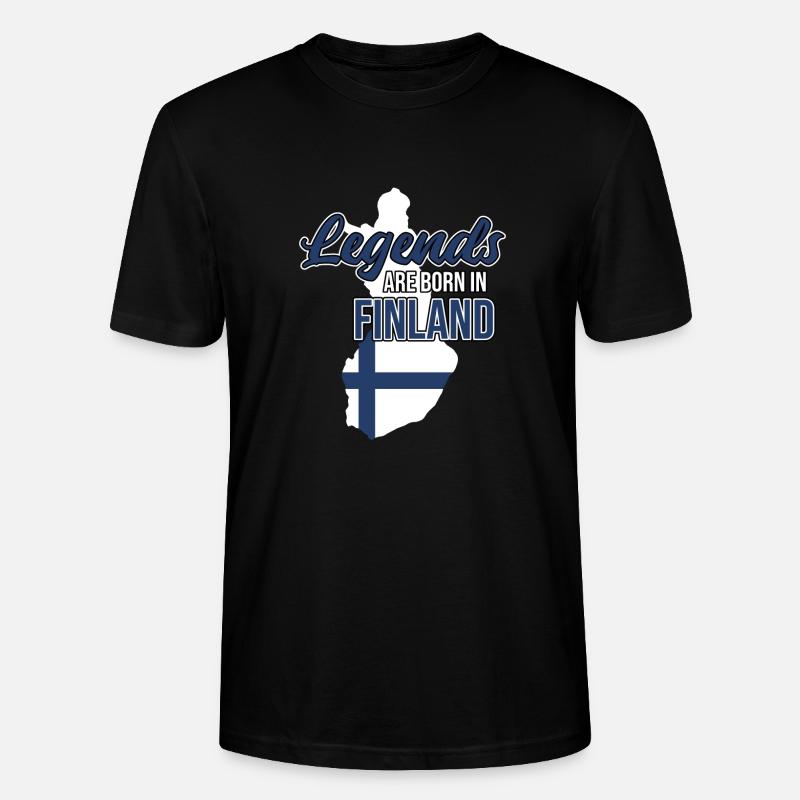 Finlande - T-shirt bio CRAFTER Stanley Stella Unisexe - noir