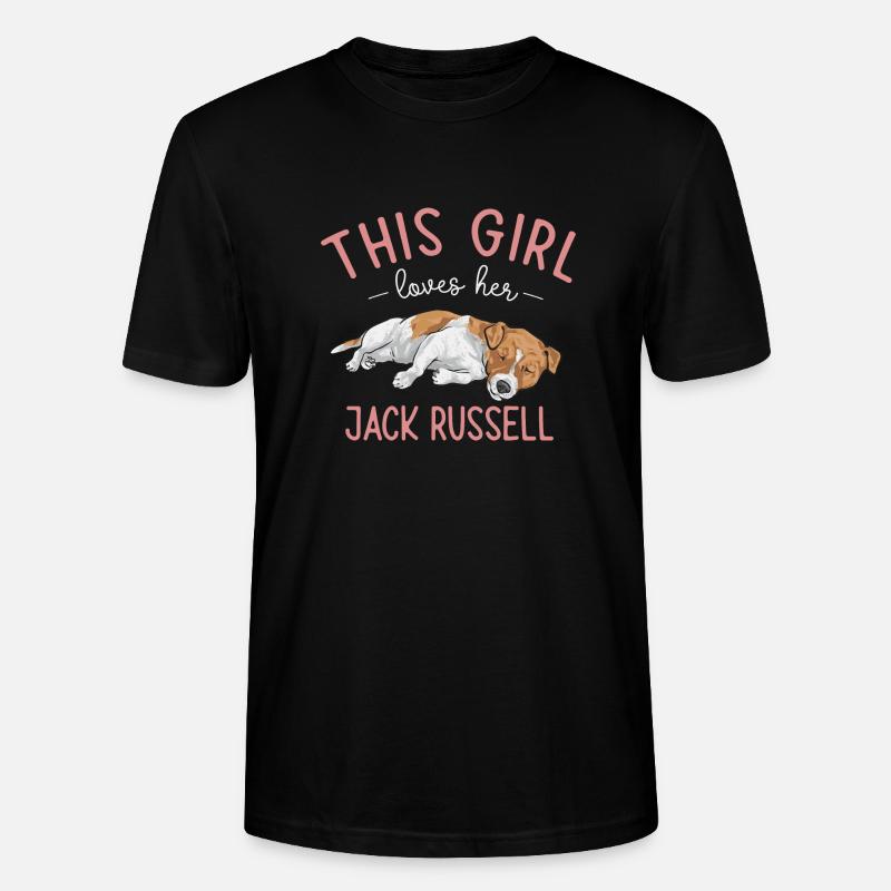 Jack Russell Terrier - T-shirt bio CRAFTER Stanley Stella Unisexe - noir