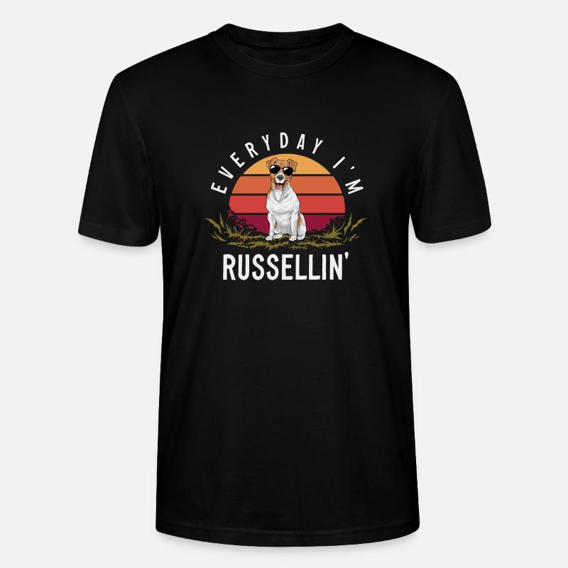 Jack Russell Terrier - T-shirt bio CRAFTER Stanley Stella Unisexe - noir