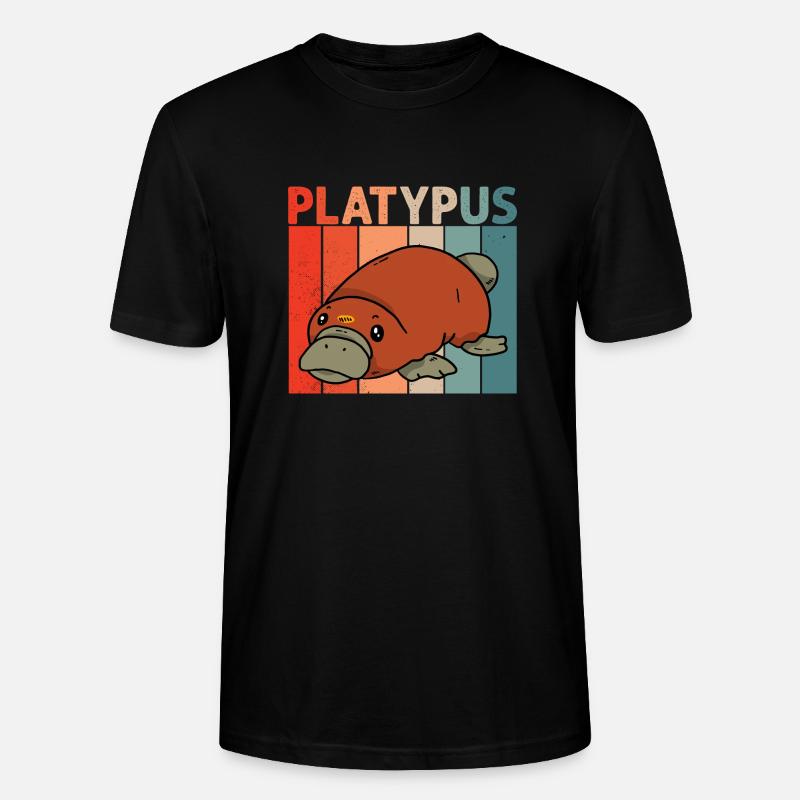 Platypus Schnabeltier - Stanley/Stella Unisex Bio-T-Shirt CRAFTER - Schwarz