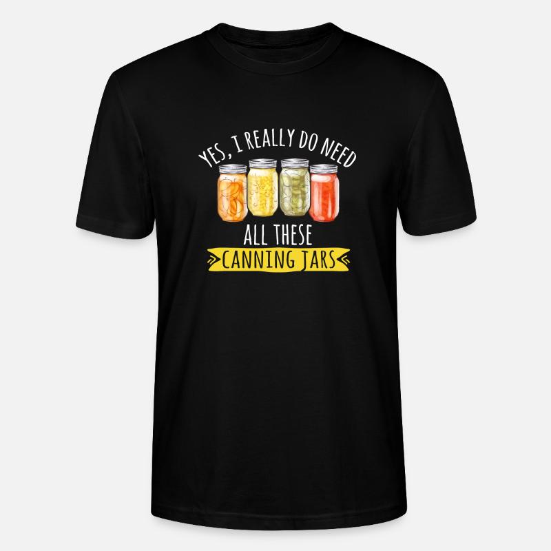 Einmachen Einkochen Lebensmitteln Konservieren - Stanley/Stella Unisex Bio-T-Shirt CRAFTER - Schwarz