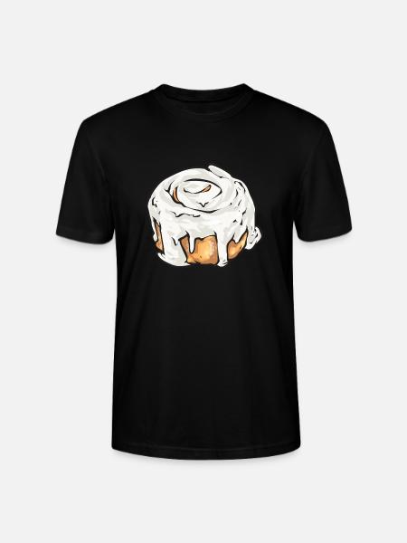 Cinnamon roll - Stanley/Stella CRAFTER Unisex Organic T-Shirt - black
