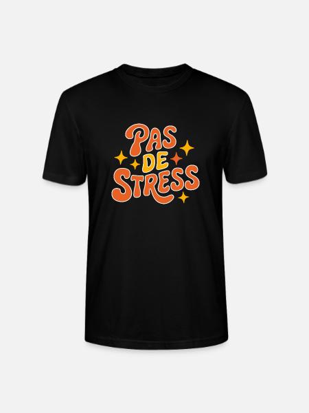 Pas de stress - T-shirt bio CRAFTER Stanley Stella Unisexe - noir