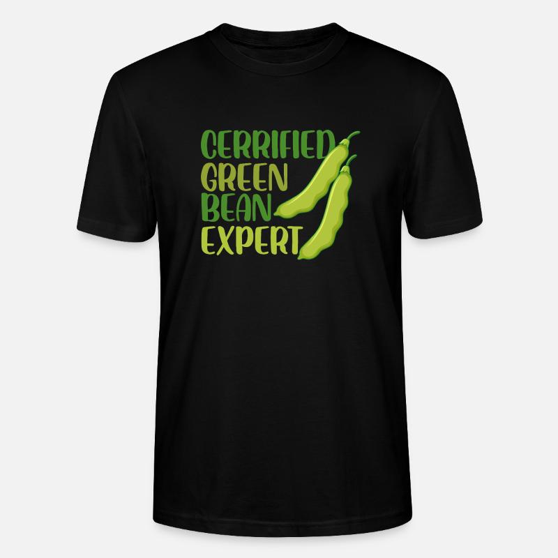 Certified Green Bean Expert Design - Stanley/Stella Unisex Bio-T-Shirt CRAFTER - Schwarz