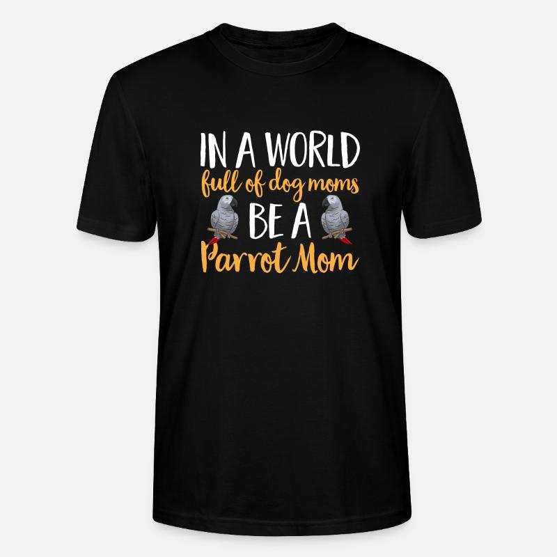 Graupapagei Perroquet gris d’Afrique Papagei - T-shirt bio CRAFTER Stanley Stella Unisexe - noir