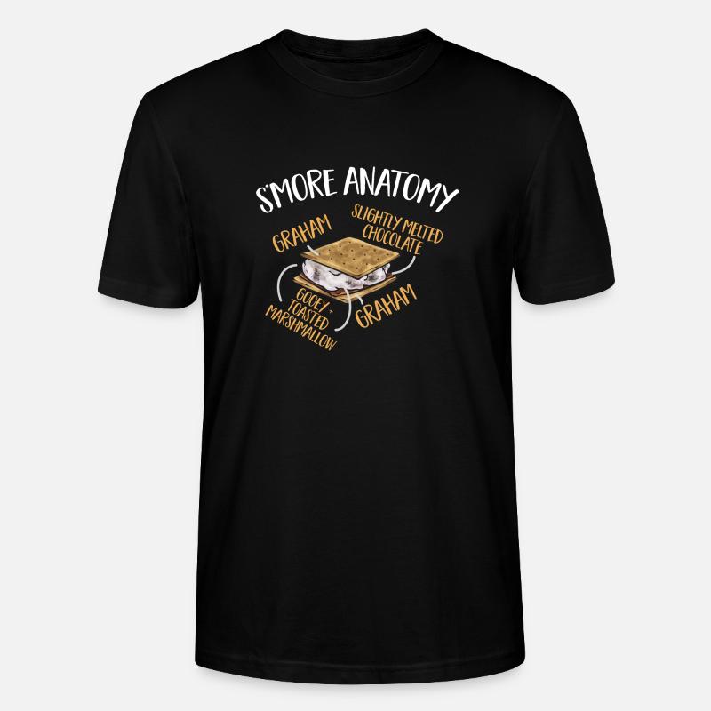 S'more Lagerfeuer Marshmallow Camping - Stanley/Stella Unisex Bio-T-Shirt CRAFTER - Schwarz