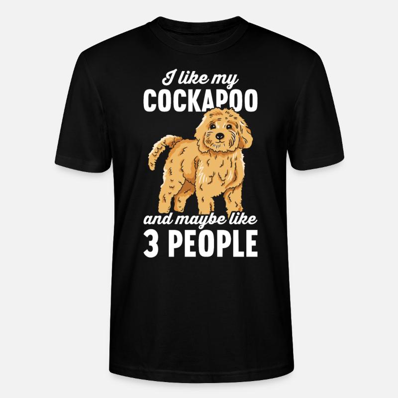Chien Cockapoo - T-shirt bio CRAFTER Stanley Stella Unisexe - noir
