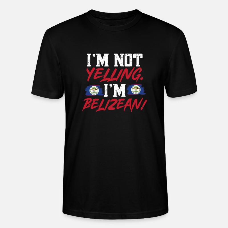 Belize Flagge Belizer - Stanley/Stella Unisex Bio-T-Shirt CRAFTER - Schwarz