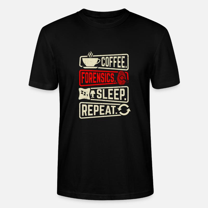 Spurensicherung - Kripo Polizei Kriminaltechnik - Stanley/Stella Unisex Bio-T-Shirt CRAFTER - Schwarz